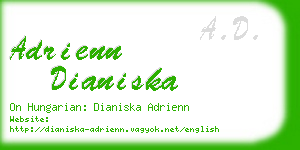 adrienn dianiska business card